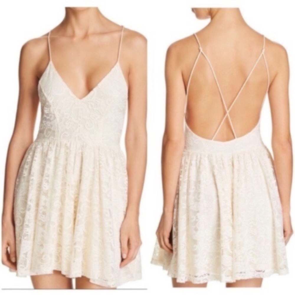 Sam Edelman White Lace Romper Dress Size Large